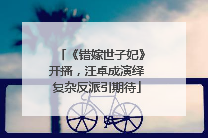 《错嫁世子妃》开播，汪卓成演绎复杂反派引期待