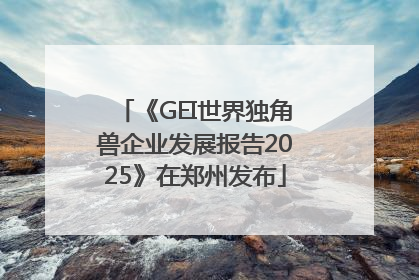 《GEI世界独角兽企业发展报告2025》在郑州发布