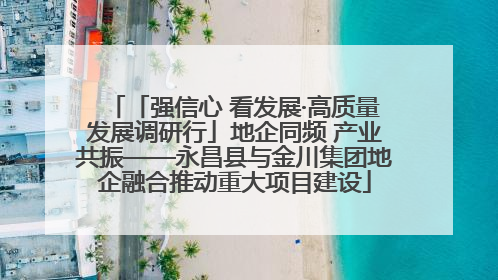 「强信心 看发展·高质量发展调研行」地企同频 产业共振——永昌县与金川集团地企融合推动重大项目建设