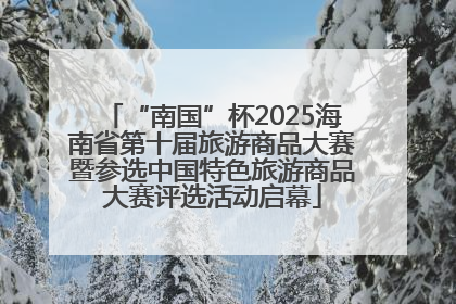 “南国”杯2025海南省第十届旅游商品大赛暨参选中国特色旅游商品大赛评选活动启幕