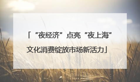 “夜经济”点亮“夜上海” 文化消费绽放市场新活力