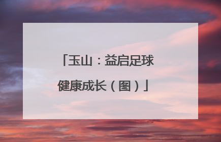 玉山：益启足球 健康成长（图）