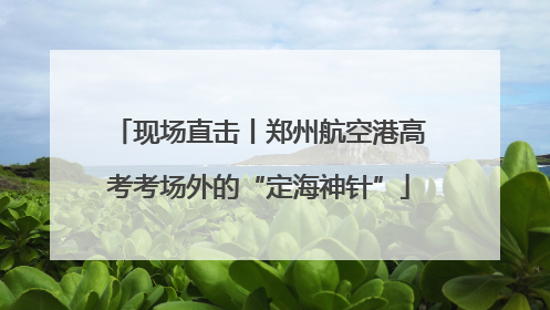 现场直击丨郑州航空港高考考场外的“定海神针”