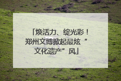 焕活力、绽光彩！郑州文博掀起最炫“文化遗产”风