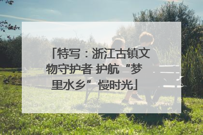 特写：浙江古镇文物守护者 护航“梦里水乡”慢时光
