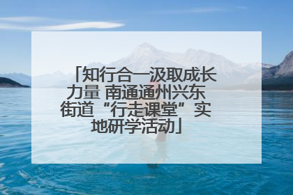 知行合一汲取成长力量 南通通州兴东街道“行走课堂”实地研学活动