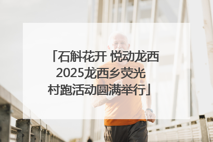 石斛花开 悦动龙西 2025龙西乡荧光村跑活动圆满举行