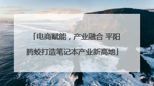 电商赋能，产业融合 平阳腾蛟打造笔记本产业新高地