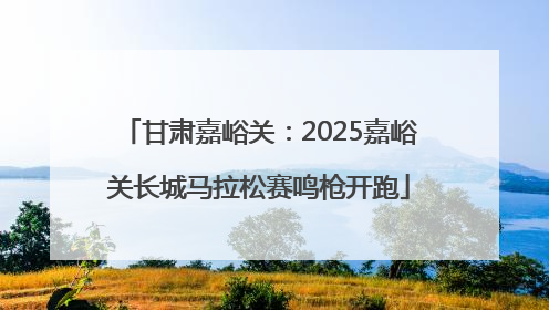 甘肃嘉峪关：2025嘉峪关长城马拉松赛鸣枪开跑