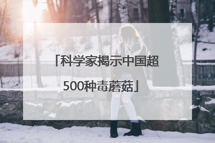 科学家揭示中国超500种毒蘑菇