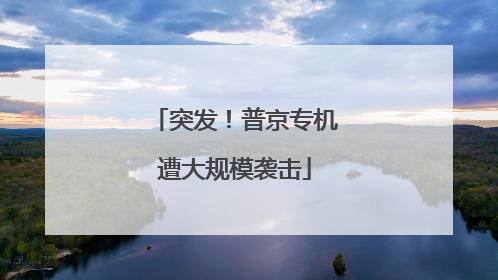 突发！普京专机遭大规模袭击