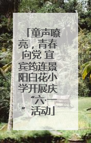 童声嘹亮，青春向党 宜宾筠连景阳白花小学开展庆“六·一”活动