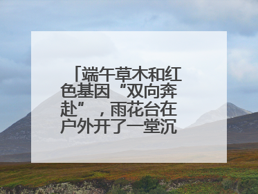 端午草木和红色基因“双向奔赴”，雨花台在户外开了一堂沉浸式思政课