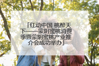 红动中国 桃醉天下——蒙阴蜜桃消费季暨蒙阴蜜桃产业推介会成功举办