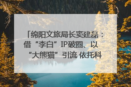 绵阳文旅局长窦建磊：借“李白”IP破圈、以“大熊猫”引流 依托科技优势绽放城市文旅魅力｜文旅局长说