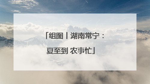 组图丨湖南常宁：夏至到 农事忙