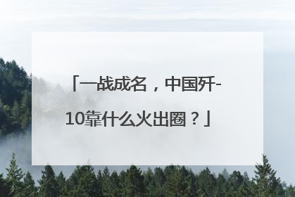 一战成名，中国歼-10靠什么火出圈？