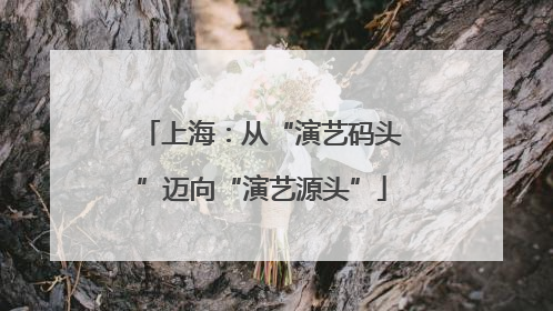 上海：从“演艺码头”迈向“演艺源头”