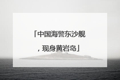 中国海警东沙舰，现身黄岩岛