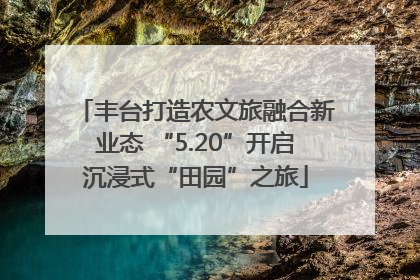 丰台打造农文旅融合新业态 “5.20”开启沉浸式“田园”之旅