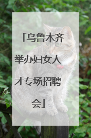 乌鲁木齐举办妇女人才专场招聘会