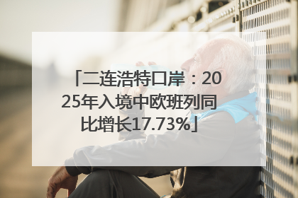 二连浩特口岸：2025年入境中欧班列同比增长17.73%