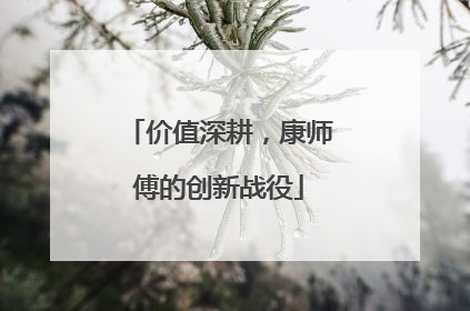 价值深耕，康师傅的创新战役