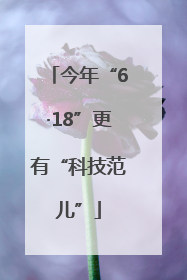 今年“6·18”更有“科技范儿”