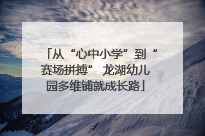 从“心中小学”到“赛场拼搏” 龙湖幼儿园多维铺就成长路