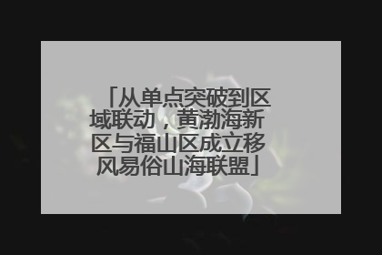 从单点突破到区域联动，黄渤海新区与福山区成立移风易俗山海联盟