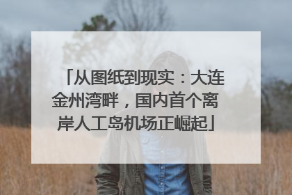 从图纸到现实：大连金州湾畔，国内首个离岸人工岛机场正崛起