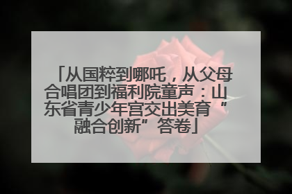 从国粹到哪吒，从父母合唱团到福利院童声：山东省青少年宫交出美育“融合创新”答卷