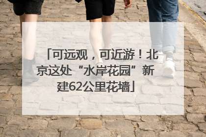 可远观，可近游！北京这处“水岸花园”新建62公里花墙