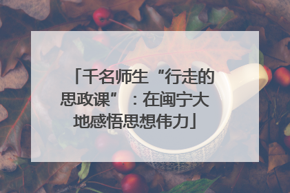 千名师生“行走的思政课”：在闽宁大地感悟思想伟力
