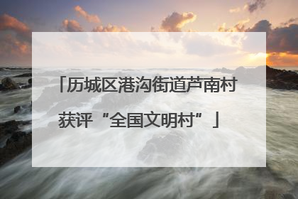 历城区港沟街道芦南村获评“全国文明村”