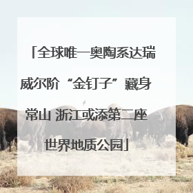 全球唯一奥陶系达瑞威尔阶“金钉子”藏身常山 浙江或添第二座世界地质公园