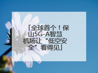 全球首个！保山5G-A智慧机场让“低空安全”看得见