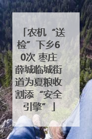 农机“送检”下乡60次 枣庄薛城临城街道为夏粮收割添“安全引擎”