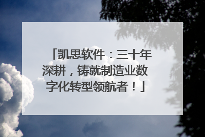 凯思软件：三十年深耕，铸就制造业数字化转型领航者！