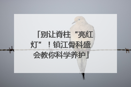 别让脊柱“亮红灯”！镇江骨科盛会教你科学养护