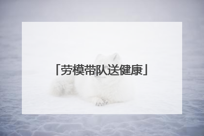 劳模带队送健康