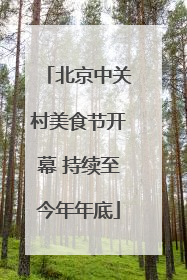 北京中关村美食节开幕 持续至今年年底