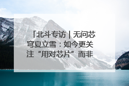 北斗专访｜无问芯穹夏立雪：如今更关注“用对芯片”而非“用贵芯片”