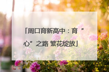 周口育新高中：育“心”之路 繁花绽放