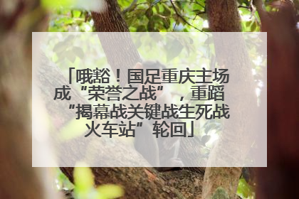 哦豁！国足重庆主场成“荣誉之战”，重蹈“揭幕战关键战生死战火车站”轮回