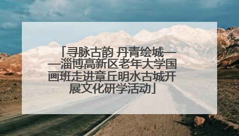 寻脉古韵 丹青绘城——淄博高新区老年大学国画班走进章丘明水古城开展文化研学活动