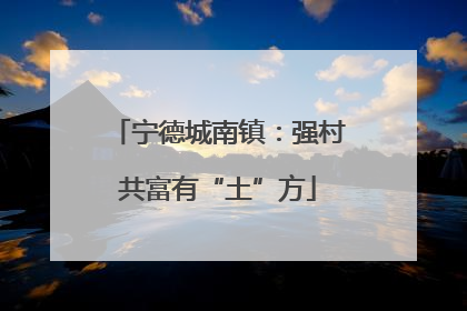 宁德城南镇：强村共富有“土”方