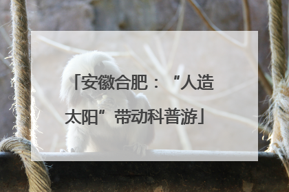 安徽合肥：“人造太阳”带动科普游