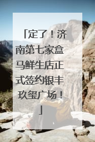 定了！济南第七家盒马鲜生店正式签约银丰玖玺广场！