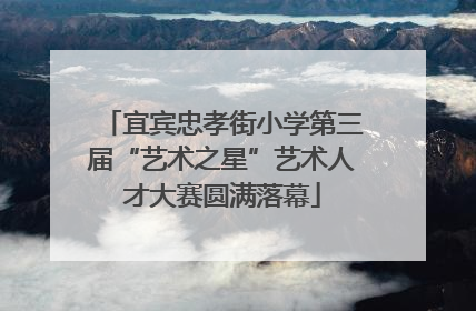 宜宾忠孝街小学第三届“艺术之星”艺术人才大赛圆满落幕